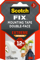 Ekstremalna wewnętrzna dwustronna taśma montażowa supermocna Scotch-Fix™  19 mm x 1,8 m